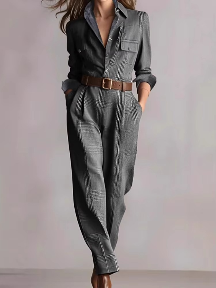 Avelisse™ – Classic Plaid Jumpsuit
