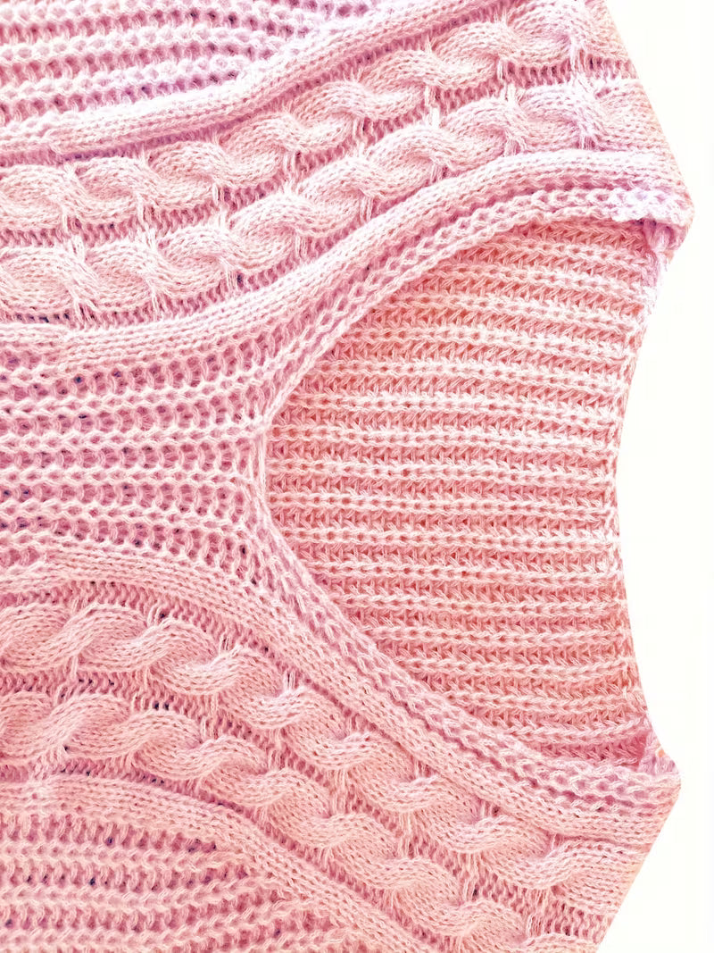 Joanne | Cable Knit V Neck Jumper