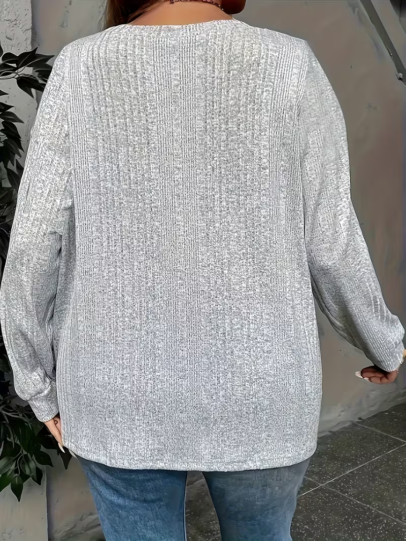 Vanessa | Button Side Knit Top