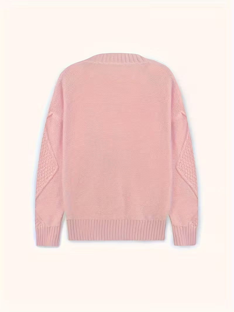Mel | Cable Knit Button Cardigan