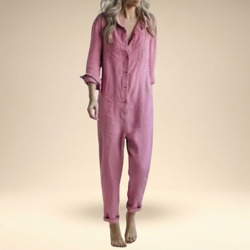 Tifanny™ – Button-Front Casual Jumpsuit