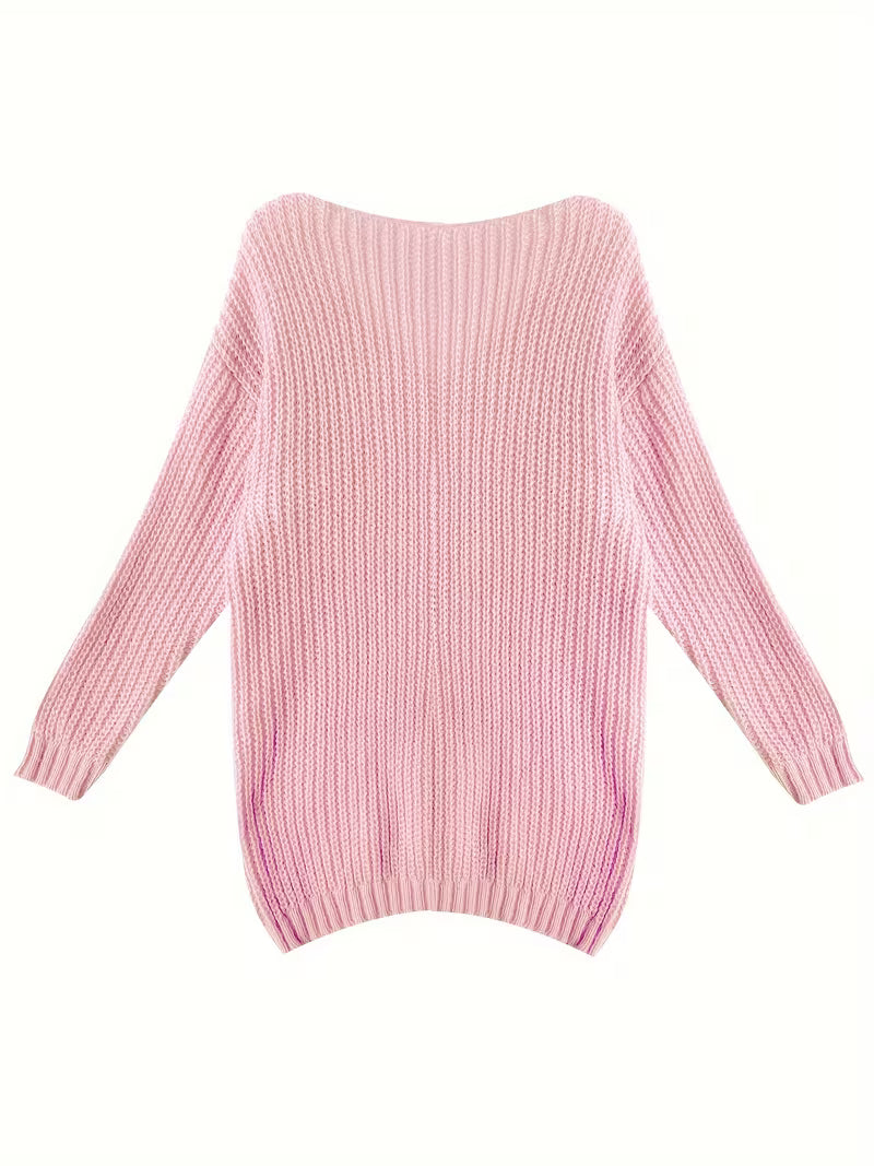 Joanne | Cable Knit V Neck Jumper