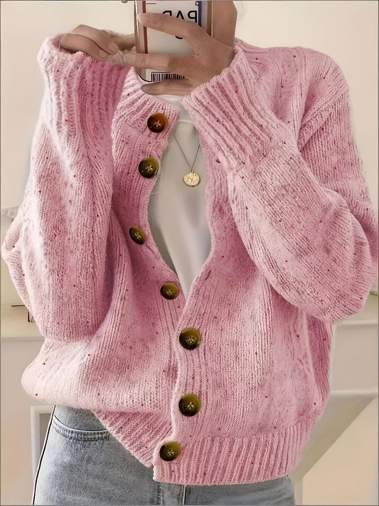 Poppy | Speckled Knit Cardigan