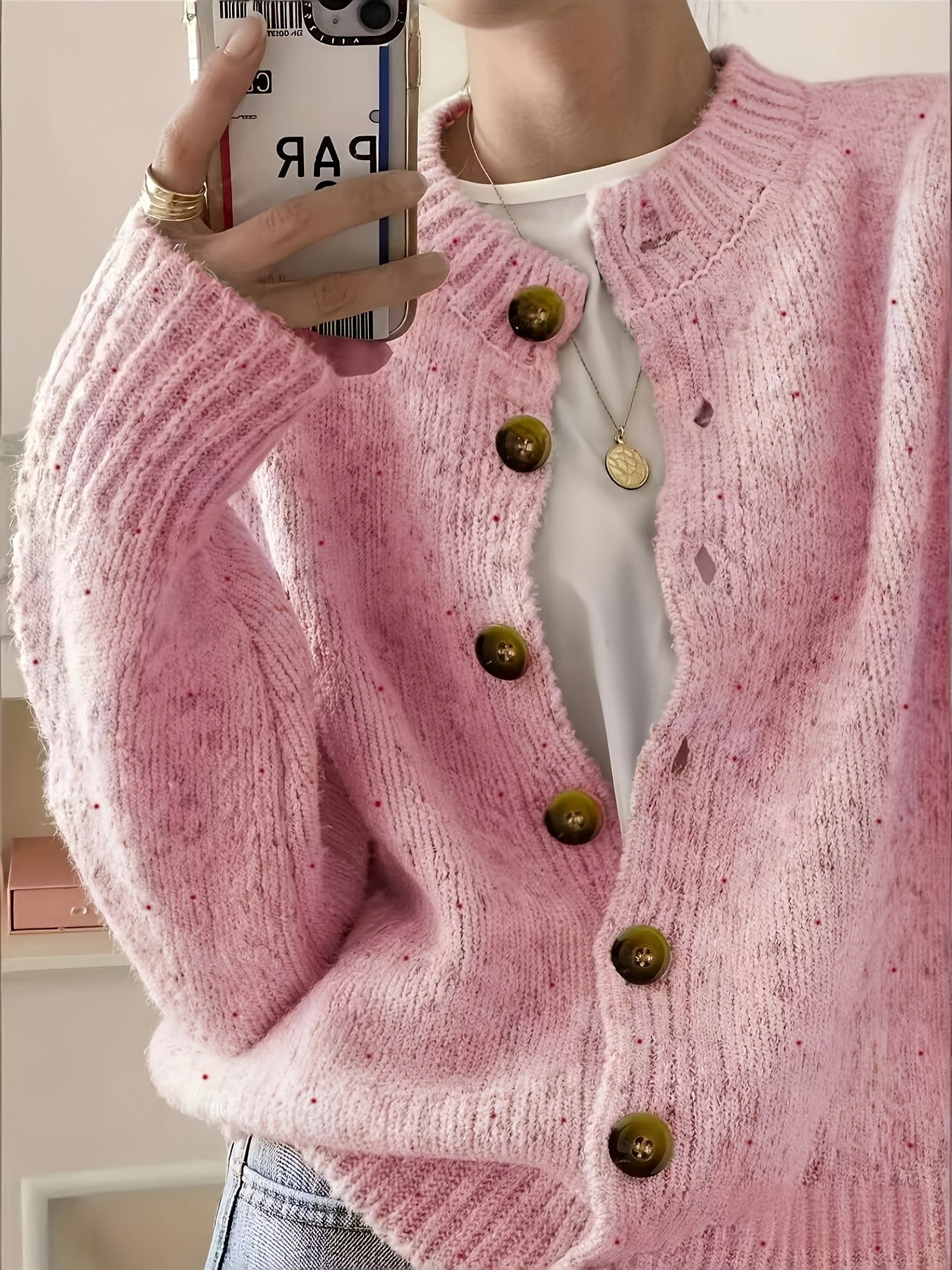Poppy | Speckled Knit Cardigan