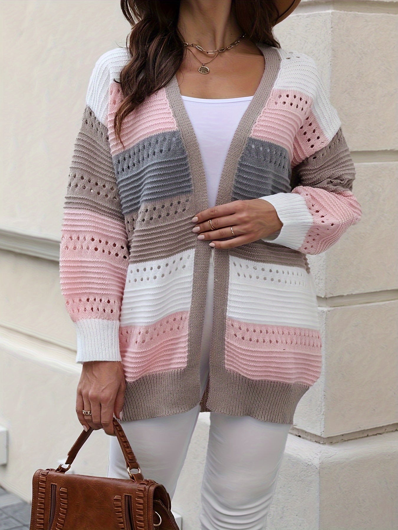 Esme | Oversized Eyelet Cardigan
